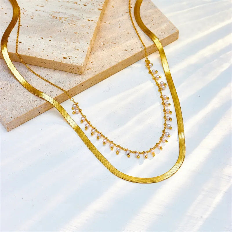 Marizanne | Luxusní hadí choker a perlová šperková sada