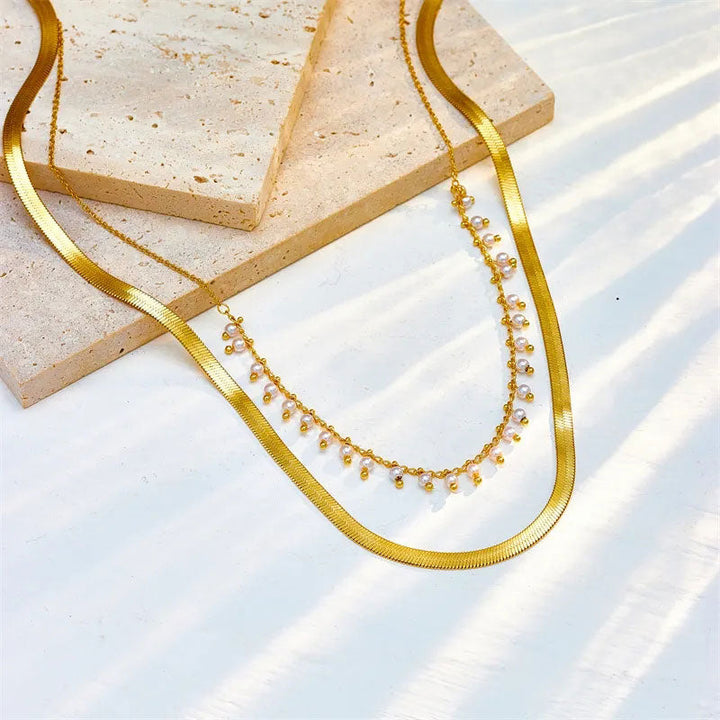Marizanne | Luxusní hadí choker a perlová šperková sada