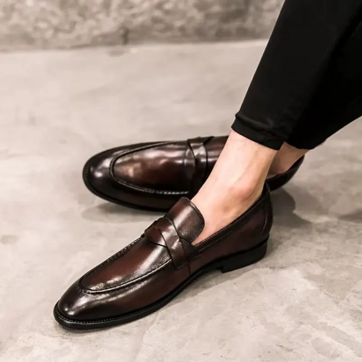 Elegantní kožené mokasíny