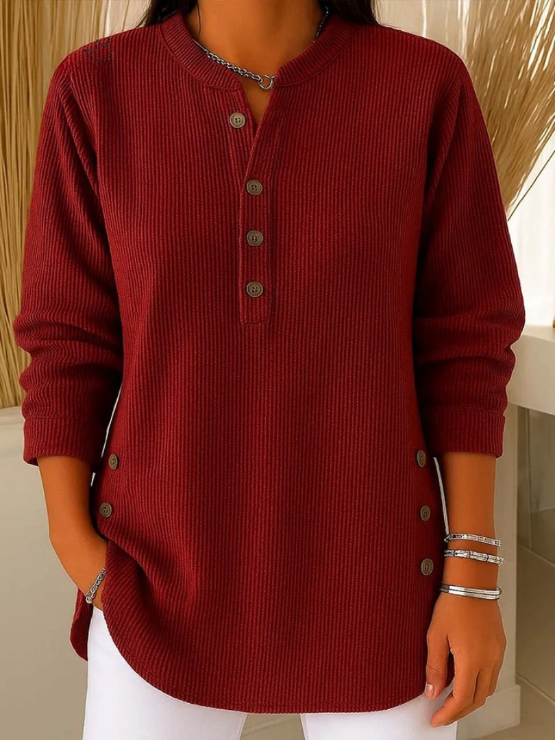 Neva™ | Tunika s knoflíky Henley