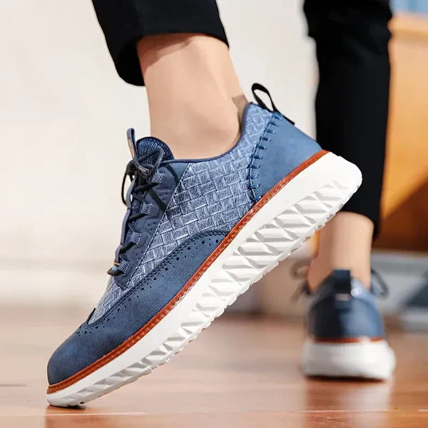 Vittorio — Sneaker Oxford z pletené kůže