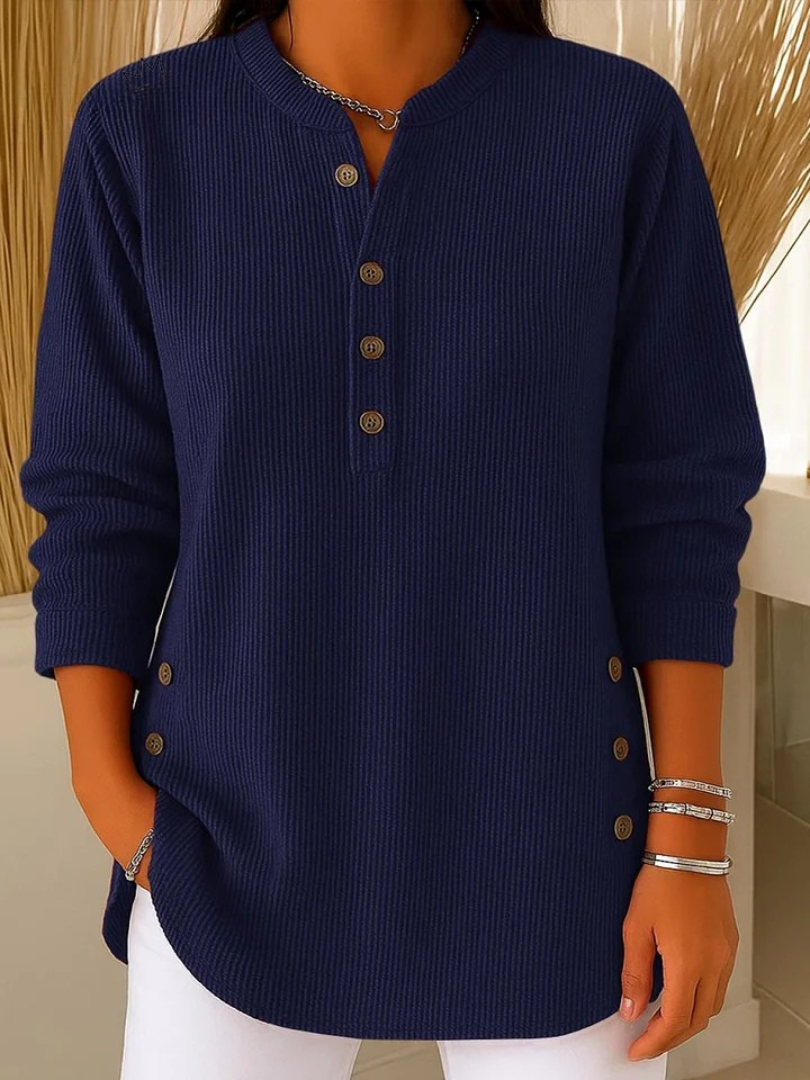 Neva™ | Tunika s knoflíky Henley