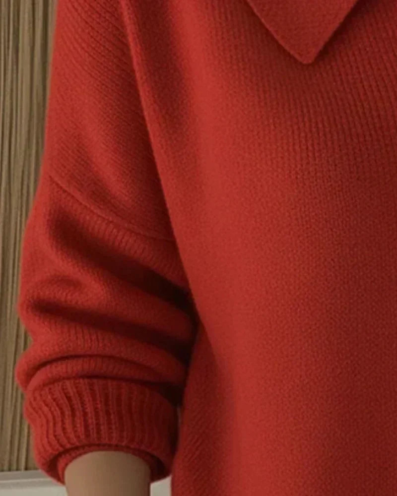 Vespera™ | Svetřík s knoflíkovým límcem