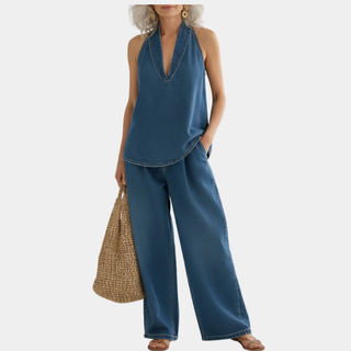 MARCO & BIANCA MILANO | IVY SET GEMELLARE V DENIMU S VINTAGE EFEKTEM PRO ŽENY