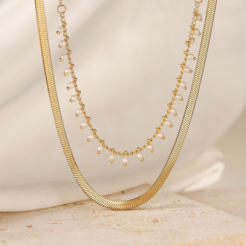 Marizanne | Luxusní hadí choker a perlová šperková sada