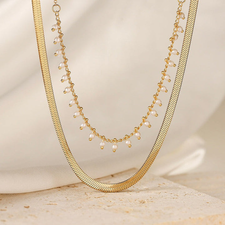 Marizanne | Luxusní hadí choker a perlová šperková sada