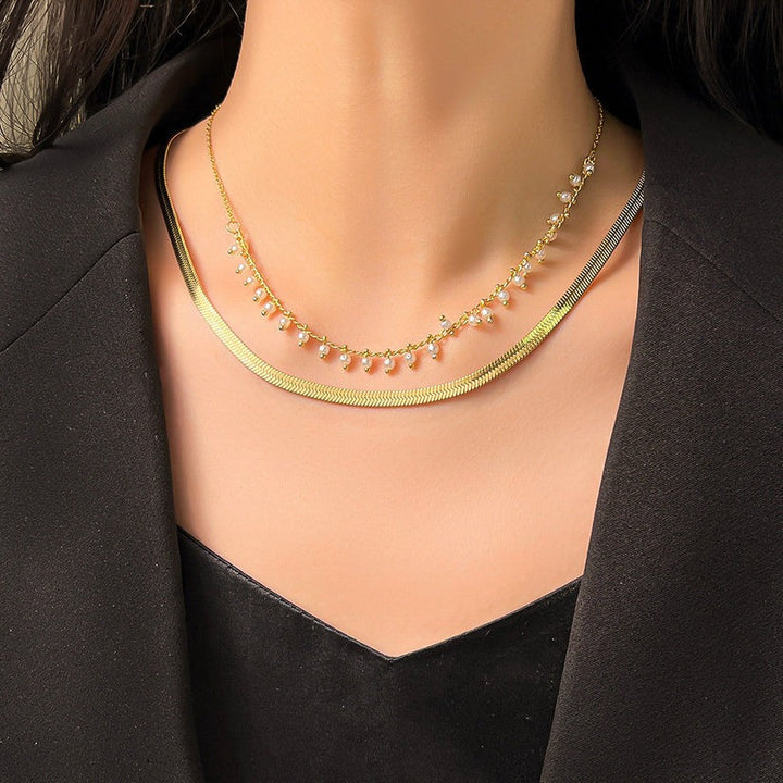 Marizanne | Luxusní hadí choker a perlová šperková sada