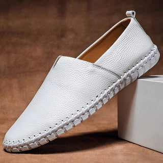 Ručně šité kožené loafers