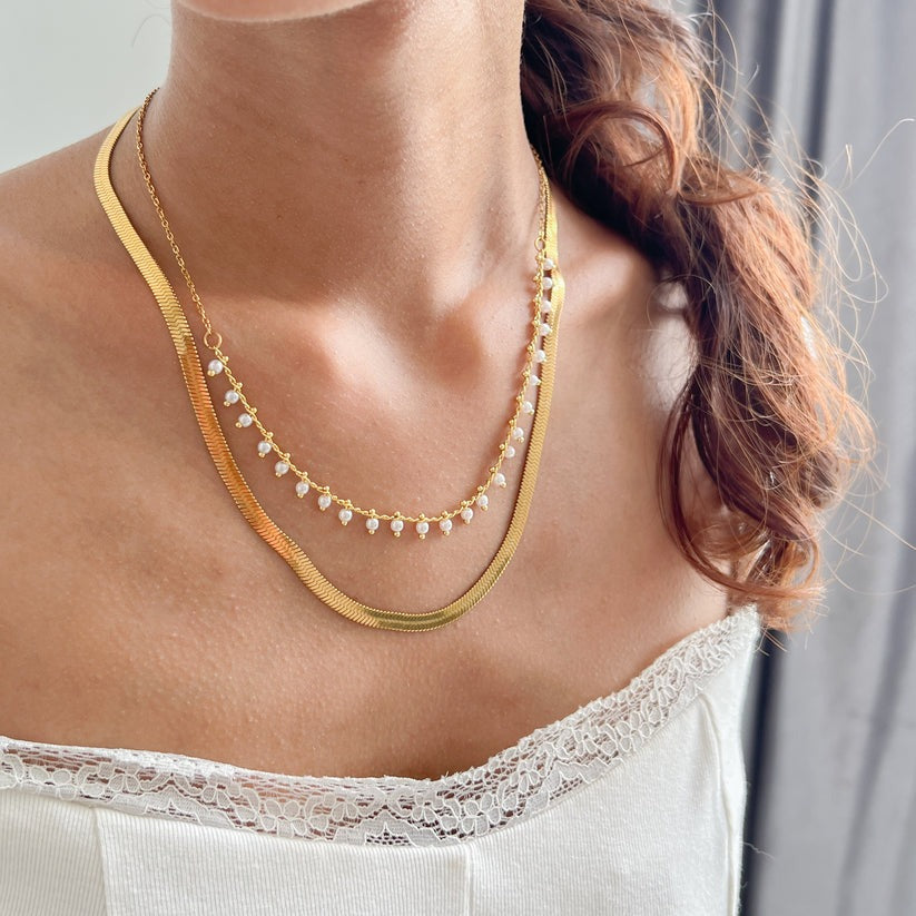 Marizanne | Luxusní hadí choker a perlová šperková sada