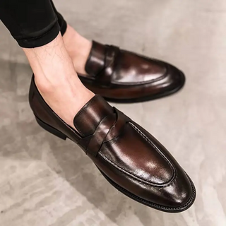 Elegantní kožené mokasíny