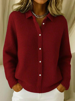 Camille™ | Texturovaný pletený cardigan s knoflíky