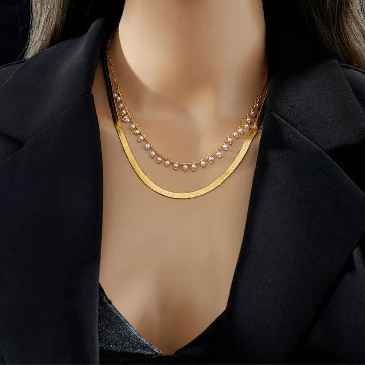 Marizanne | Luxusní hadí choker a perlová šperková sada