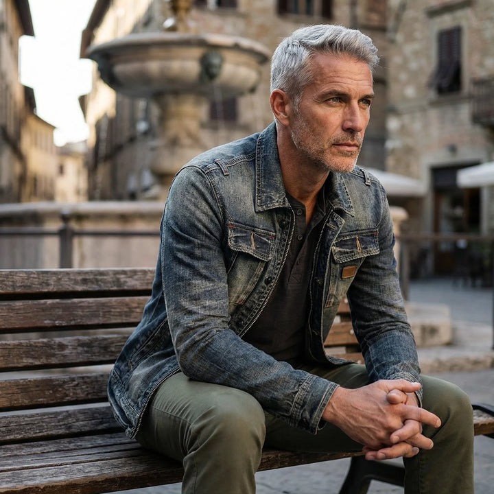 Enrico — Giacca in Denim