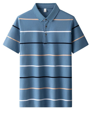 Elegantní pruhované polo tričko