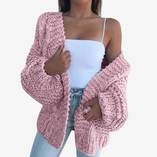 Dámský cardigan s výstřihem do V a dlouhými rukávy