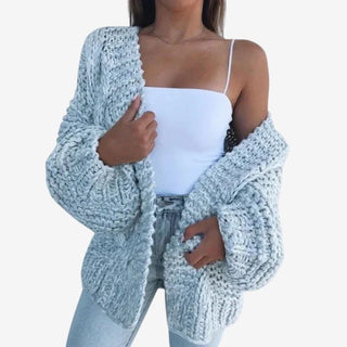 Dámský cardigan s výstřihem do V a dlouhými rukávy