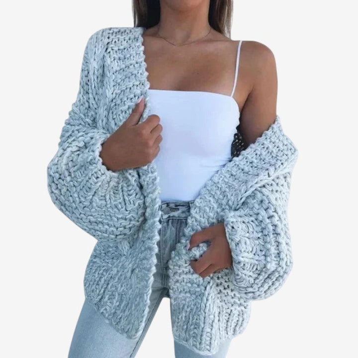 Dámský cardigan s výstřihem do V a dlouhými rukávy
