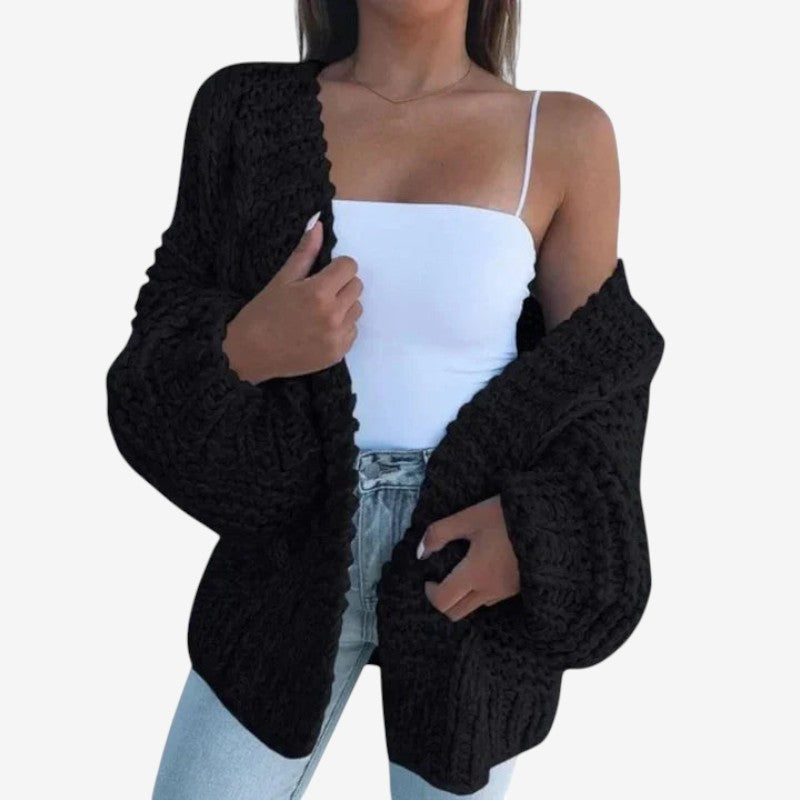 Dámský cardigan s výstřihem do V a dlouhými rukávy