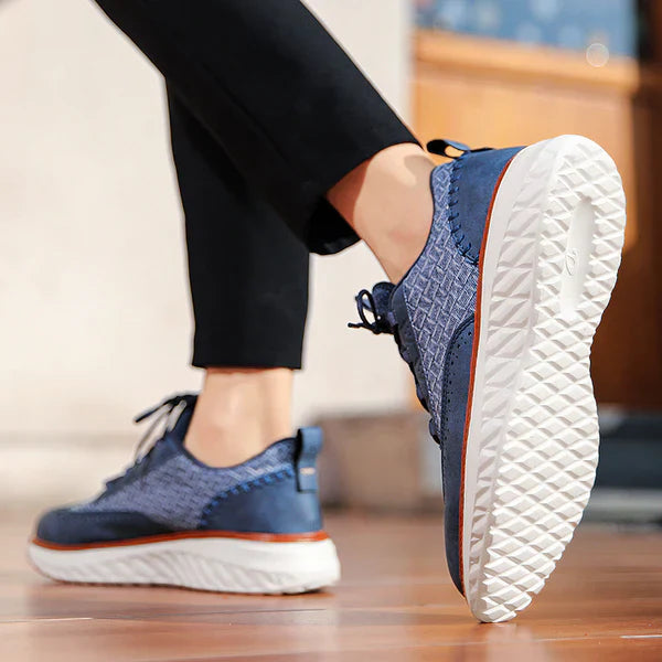 Vittorio — Sneaker Oxford z pletené kůže