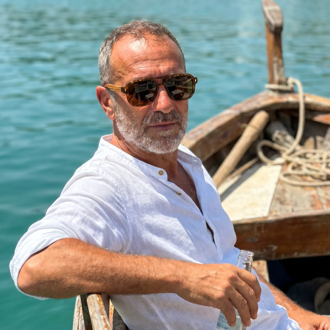 Vittorio — Sluneční brýle z acetátu a dřeva