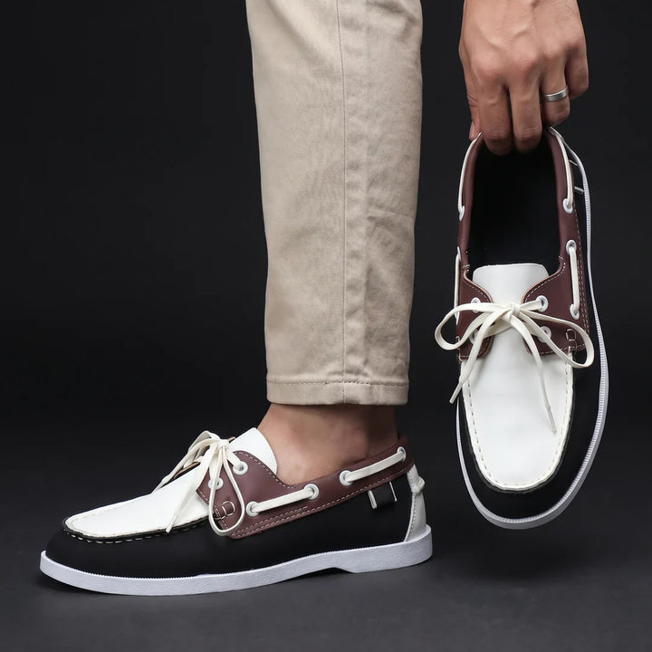 Scarpa Nautica z Bicolor Kůže – Komfortní Podešev
