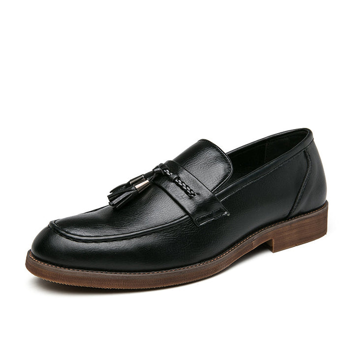 Leren Loafers s třásněmi