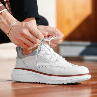 Vittorio — Sneaker Oxford z pletené kůže