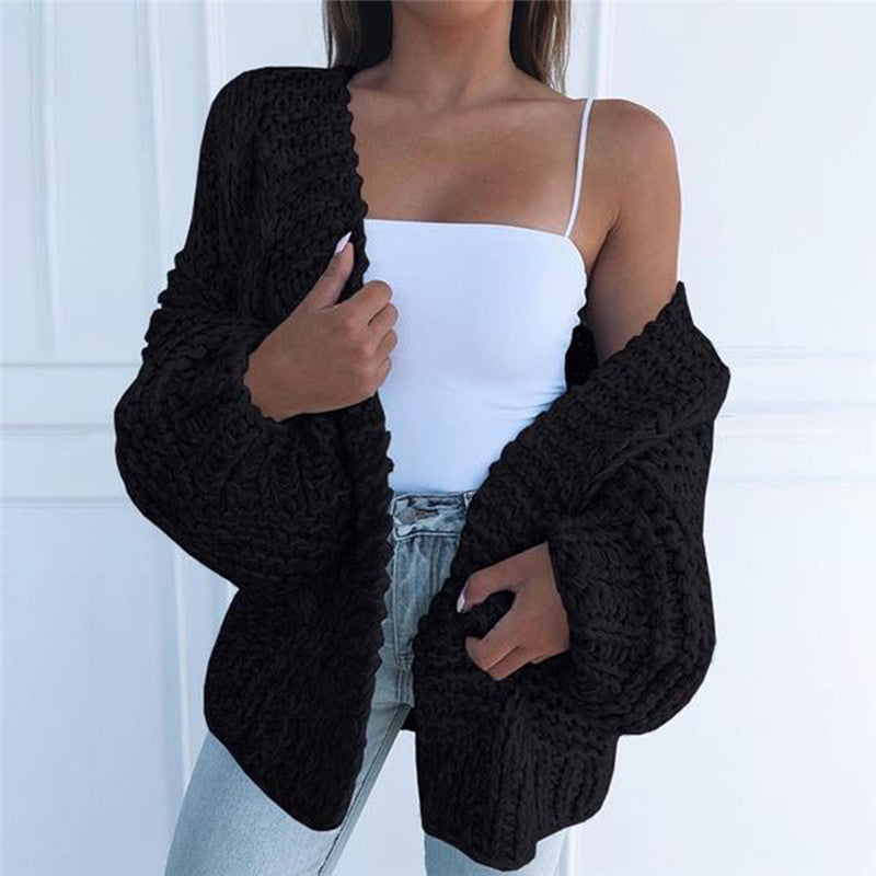 Dámský cardigan s výstřihem do V a dlouhými rukávy