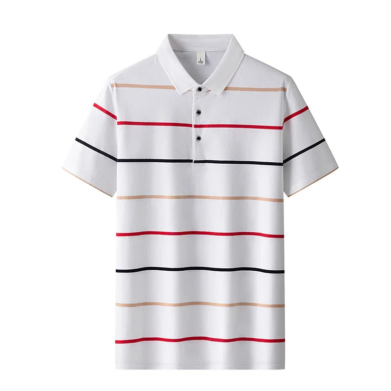 Elegantní pruhované polo tričko