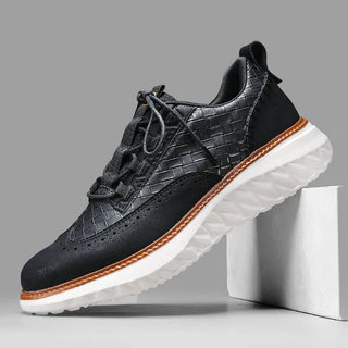 Vittorio — Sneaker Oxford z pletené kůže