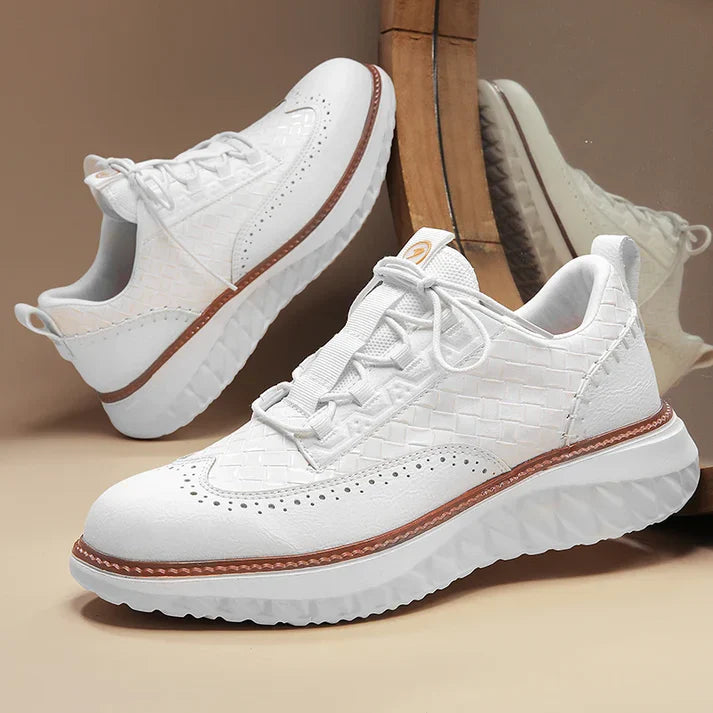Vittorio — Sneaker Oxford z pletené kůže