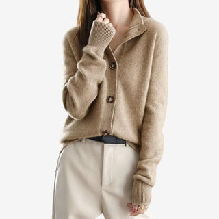 Oversized dámský cardigan s žebrováním a dlouhými rukávy