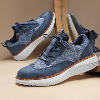 Vittorio — Sneaker Oxford z pletené kůže