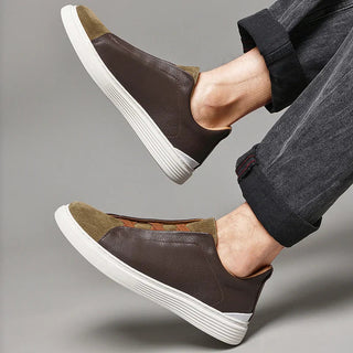 Matteo — Slip-On z Veluru a Kůže