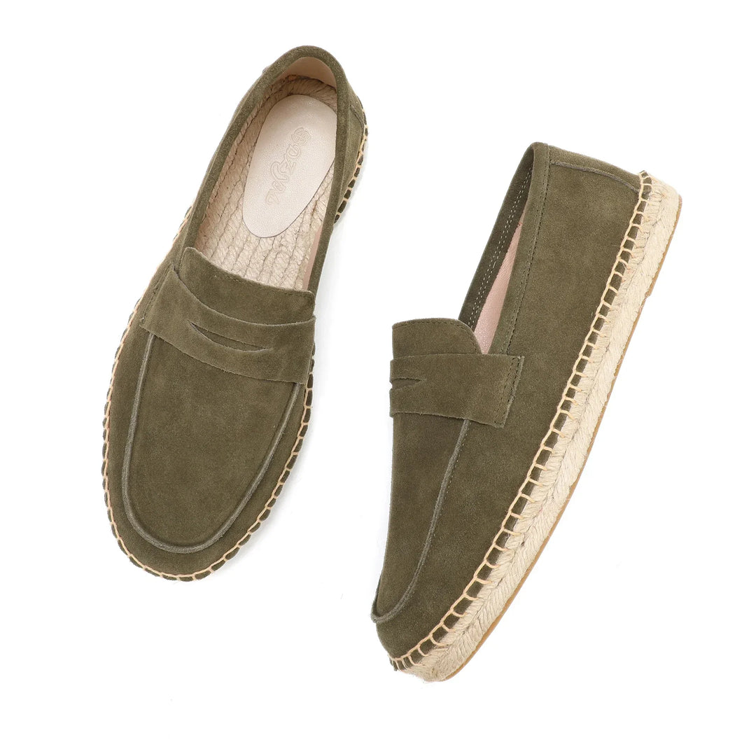 Elegantní Suede Espadrilky