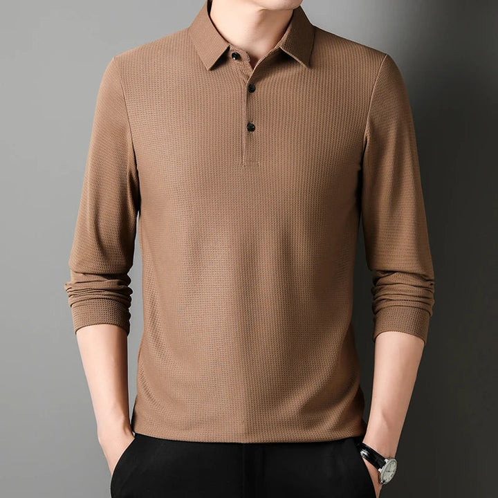 Elegantní polokošile s dlouhým rukávem
