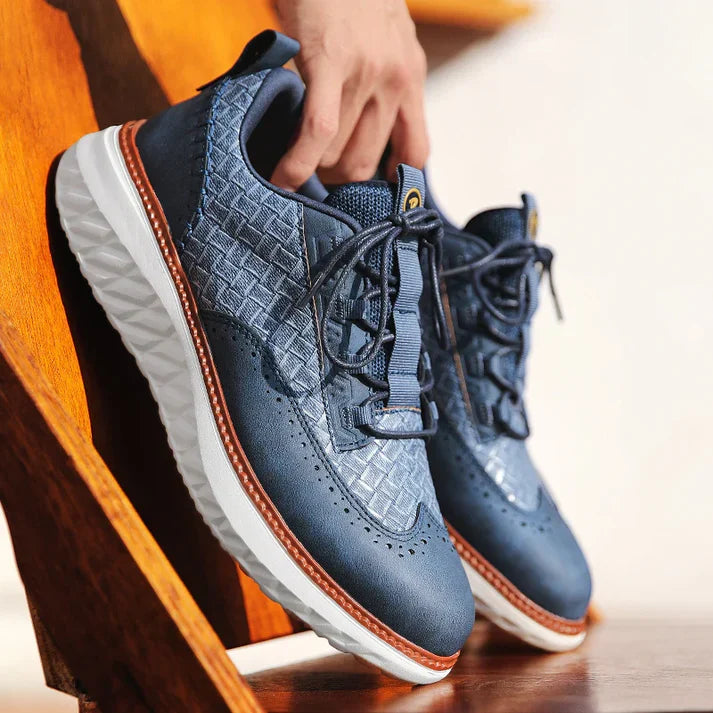 Vittorio — Sneaker Oxford z pletené kůže