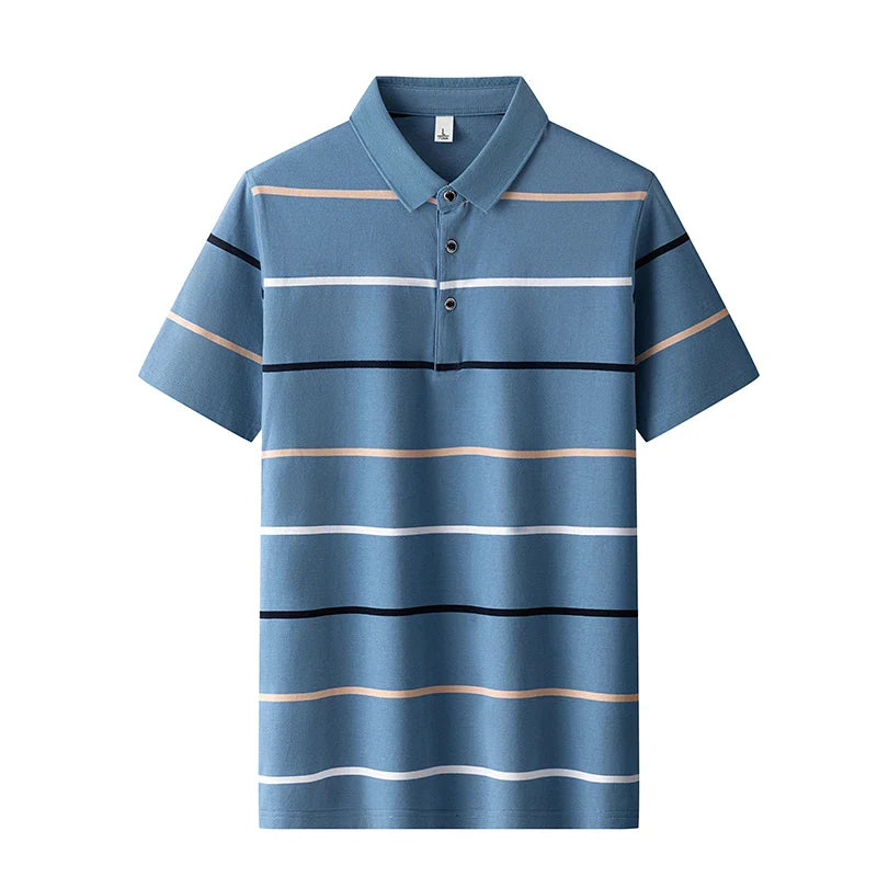 Elegantní pruhované polo tričko
