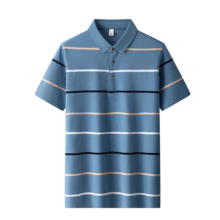 Elegantní pruhované polo tričko