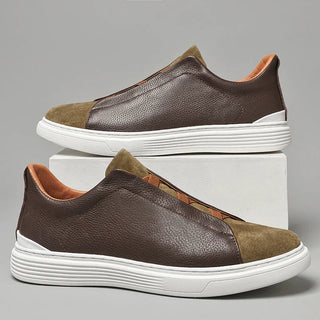 Matteo — Slip-On z Veluru a Kůže