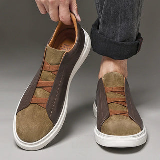 Matteo — Slip-On z Veluru a Kůže
