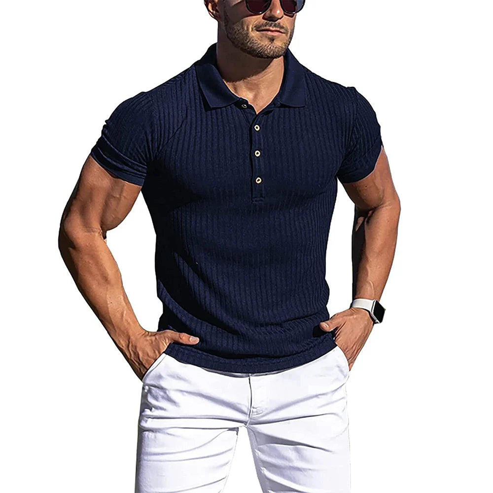 Elegantní pruhované polokošile