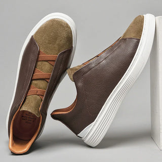 Matteo — Slip-On z Veluru a Kůže