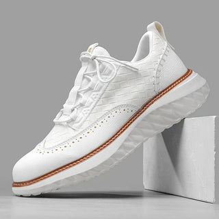 Vittorio — Sneaker Oxford z pletené kůže