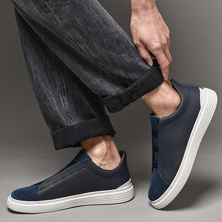Matteo — Slip-On z Veluru a Kůže