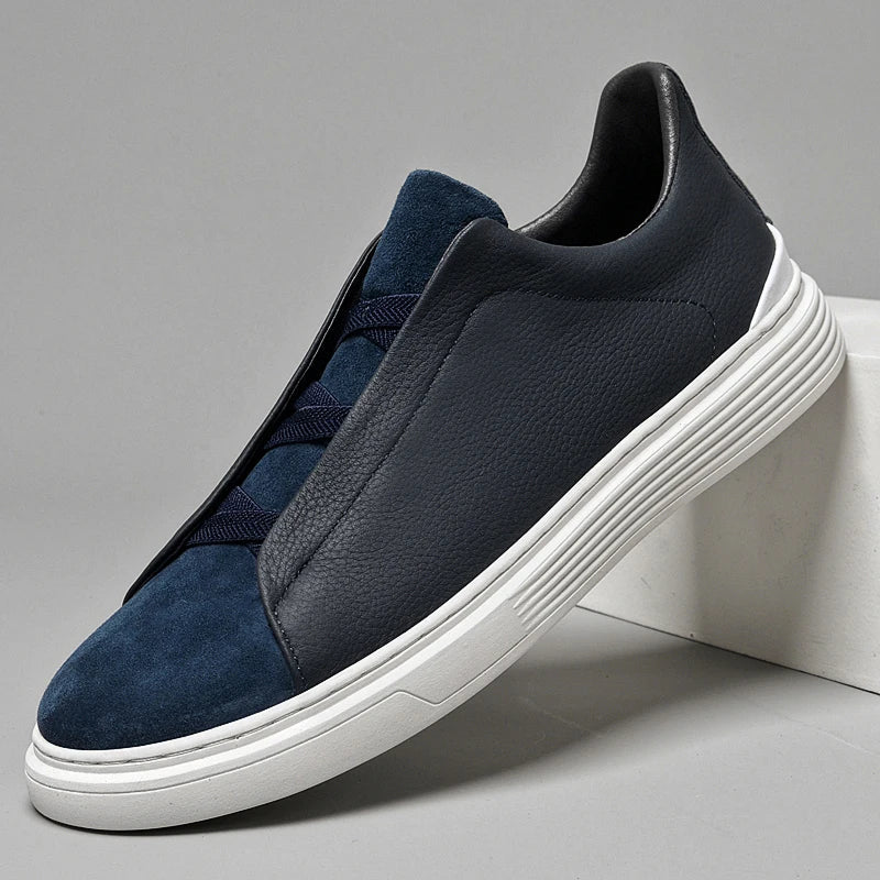 Matteo — Slip-On z Veluru a Kůže