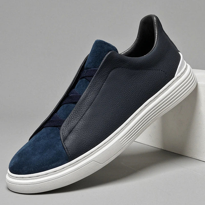 Matteo — Slip-On z Veluru a Kůže
