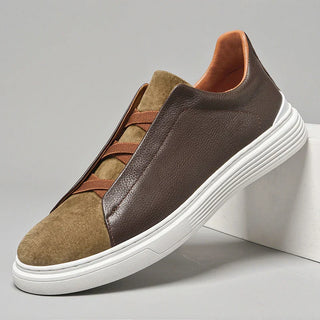 Matteo — Slip-On z Veluru a Kůže