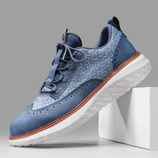Vittorio — Sneaker Oxford z pletené kůže