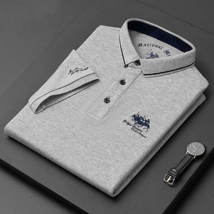 Calvetti — Luxusní polo s kontrastním límcem